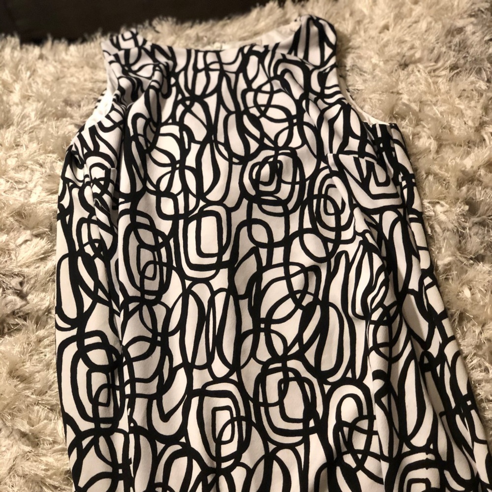 Anne Klein black and white dress